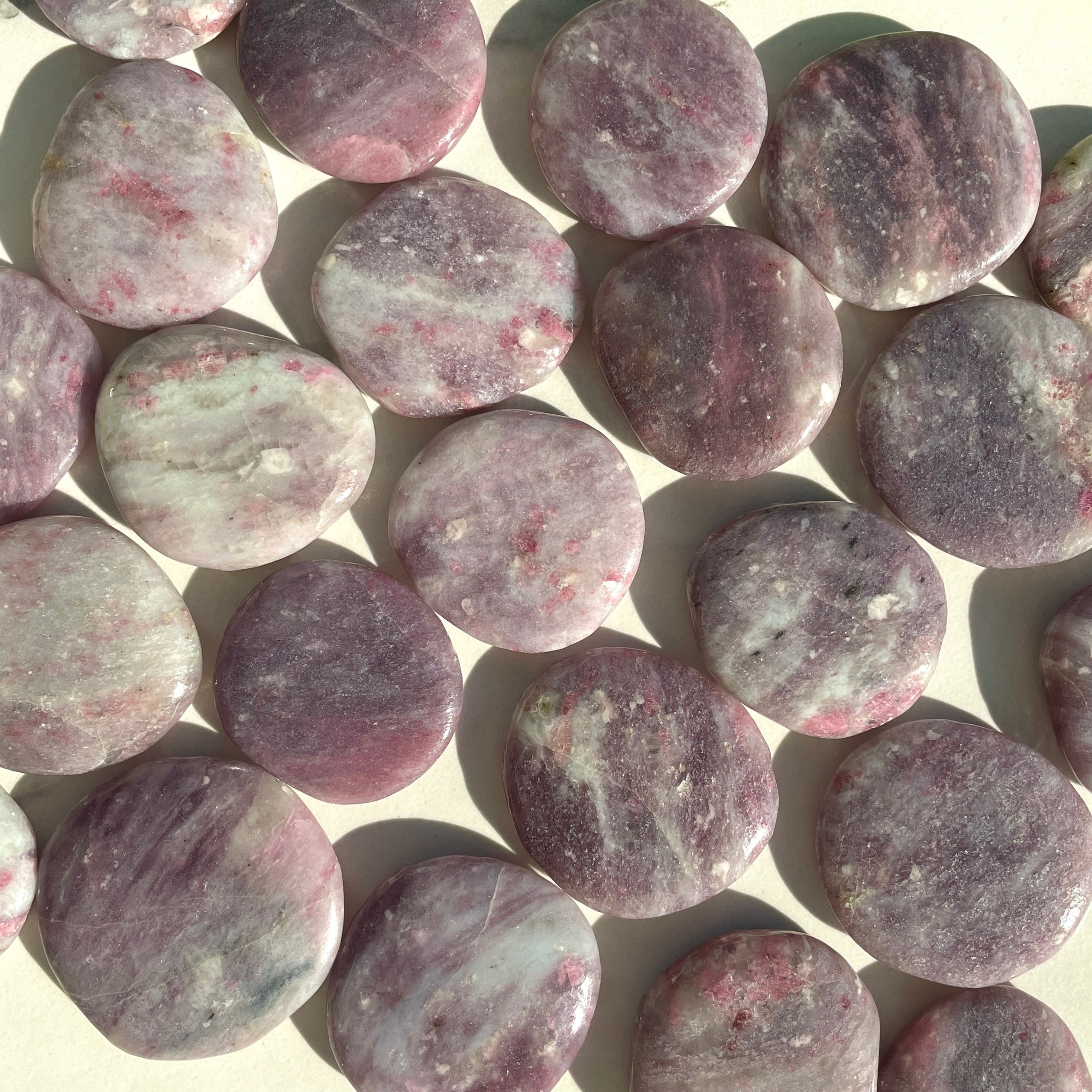 Pocket Palm Stone - Pink Tourmaline Pocket Palm Stone - Pink Tourmaline